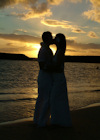 Hawaii Sunset Weddimg Couple Photo
